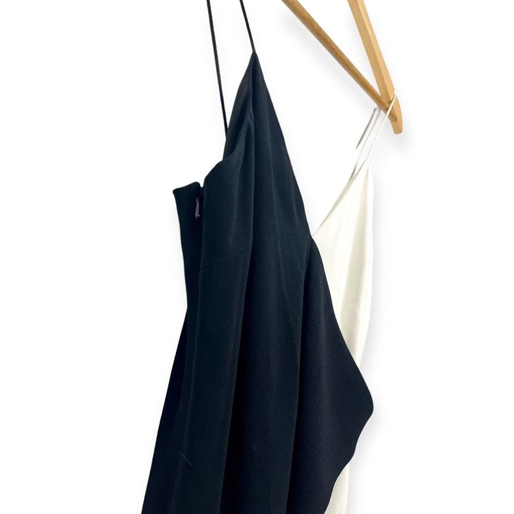 Cushnie Et Ochs Colorblock Jumpsuit Wide Leg Sleeveless White/Black Size 4 - Picture 7 of 14